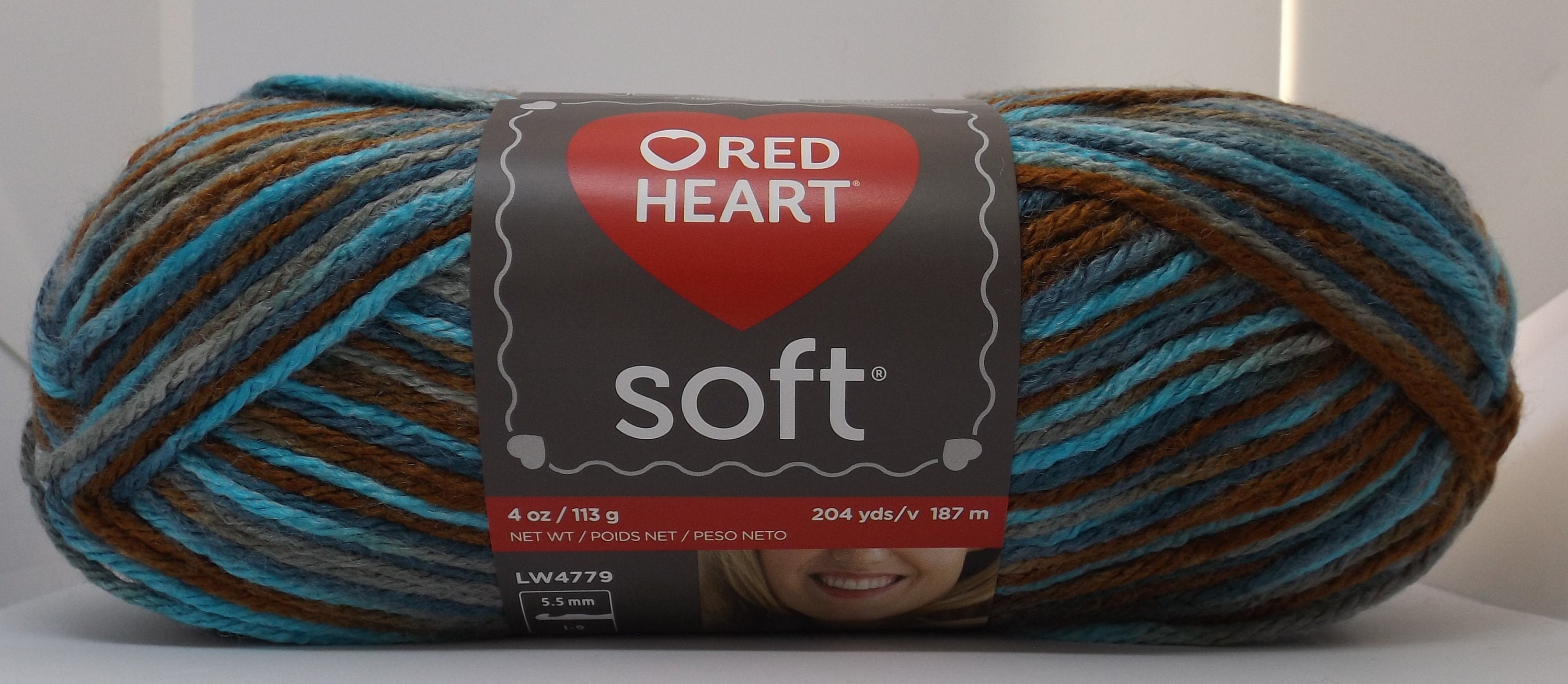 Red Heart Soft Yarn 9935 Waterscape variegated 4 Med 4 Etsy