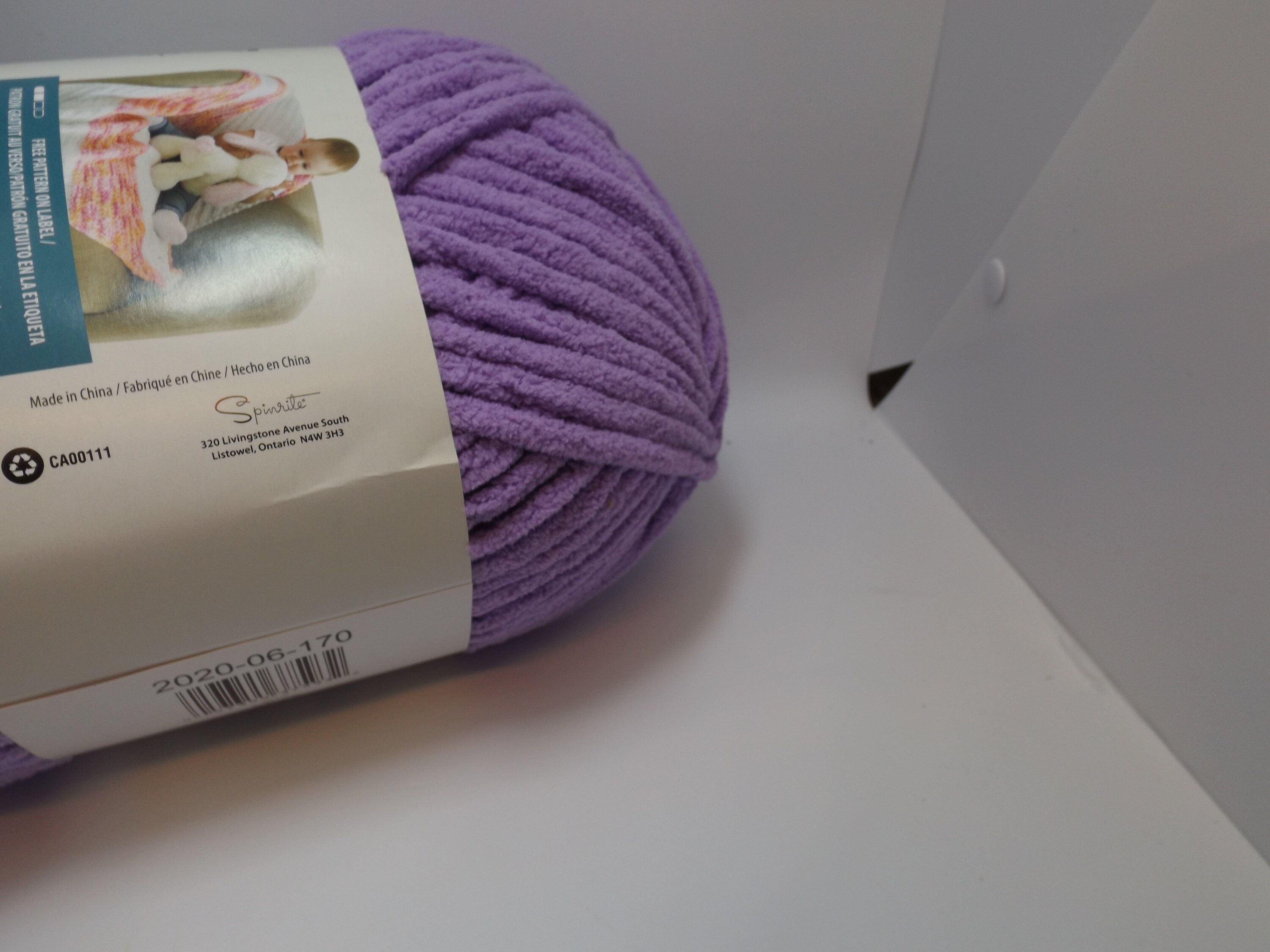 Bernat Baby Blanket Yarn Colour 04310 Baby Lilac 300 Grams/10.5 Ounces 220  Yards 6 Super Bulky knitting, Crochet 