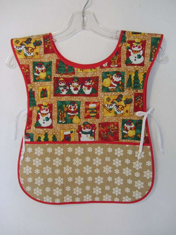PRICE REDUCED! Child's Christmas Apron, Toddler Christmas Apron, Christmas Apron, Holiday Smock
