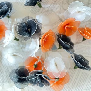 Halloween Flower String Lights: Warm White Fairy Lights, Party Decor