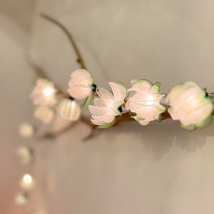 White Lotus String Lights party and decoration: 35 Bulbs Warm Fairy Lights 110 volts