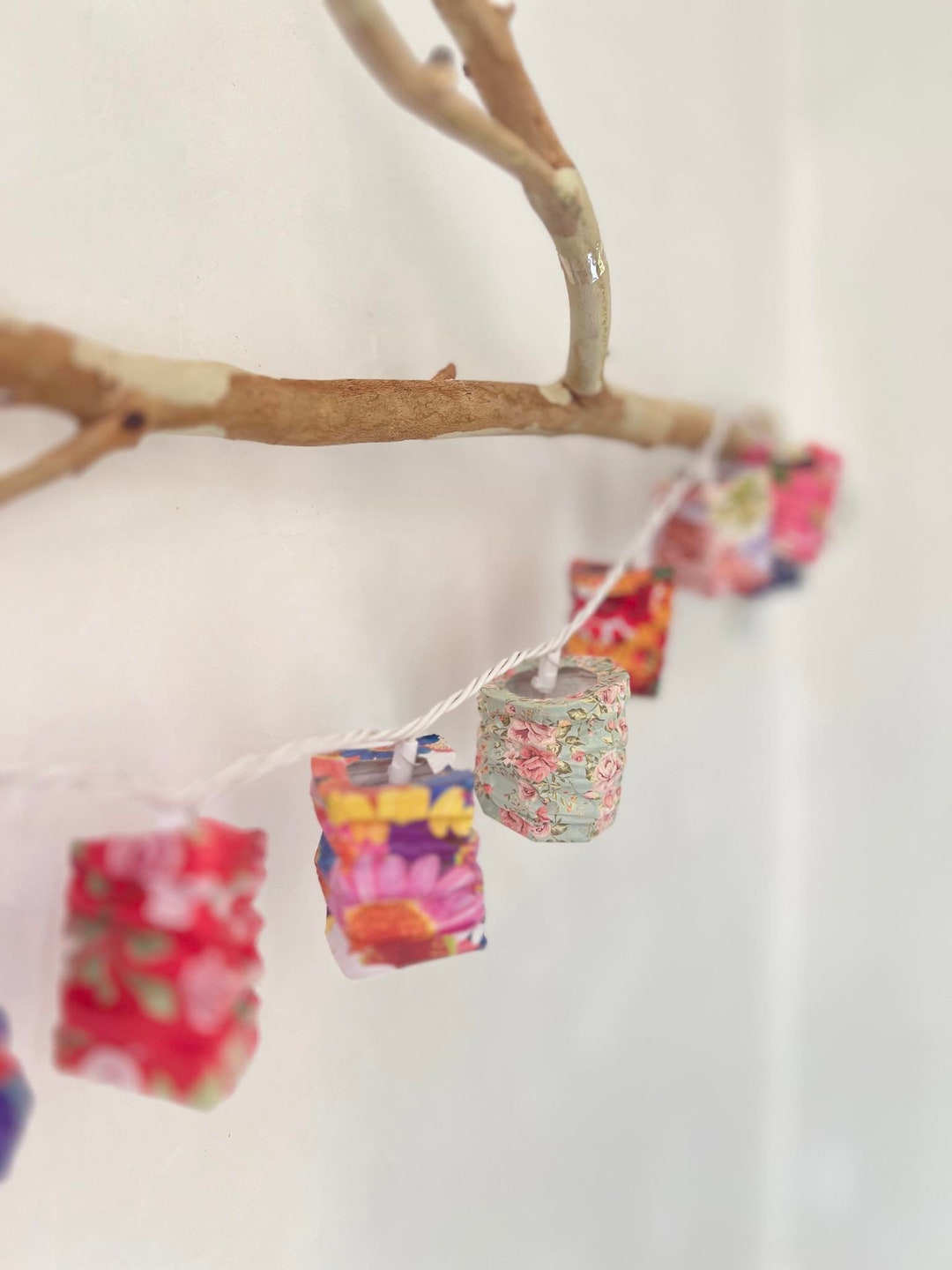 Japanese Style Paper Lantern String Lights (20 Bulbs) - Etsy