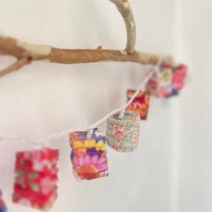 Lanterne di carta in stile giapponese per patio, matrimonio, festa e decorazione, luci fatate, luci a stringa 20 luci a batteria a LED