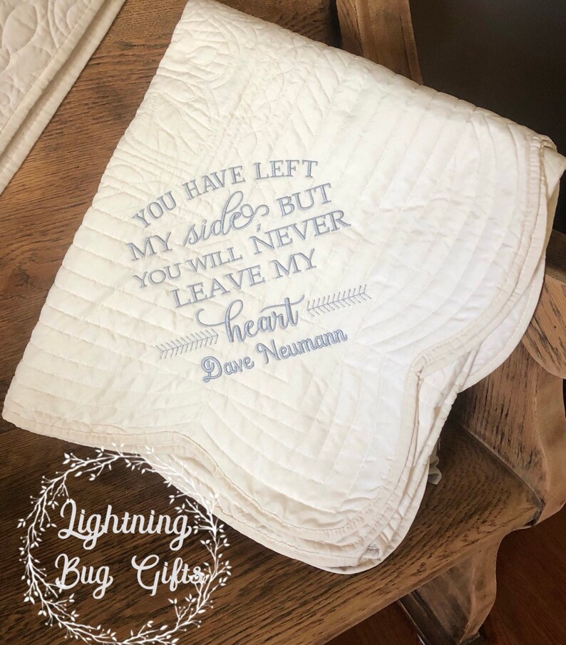 Custom Memorial Throw Quilt Sympathy Quilt Memorial Throw Etsy