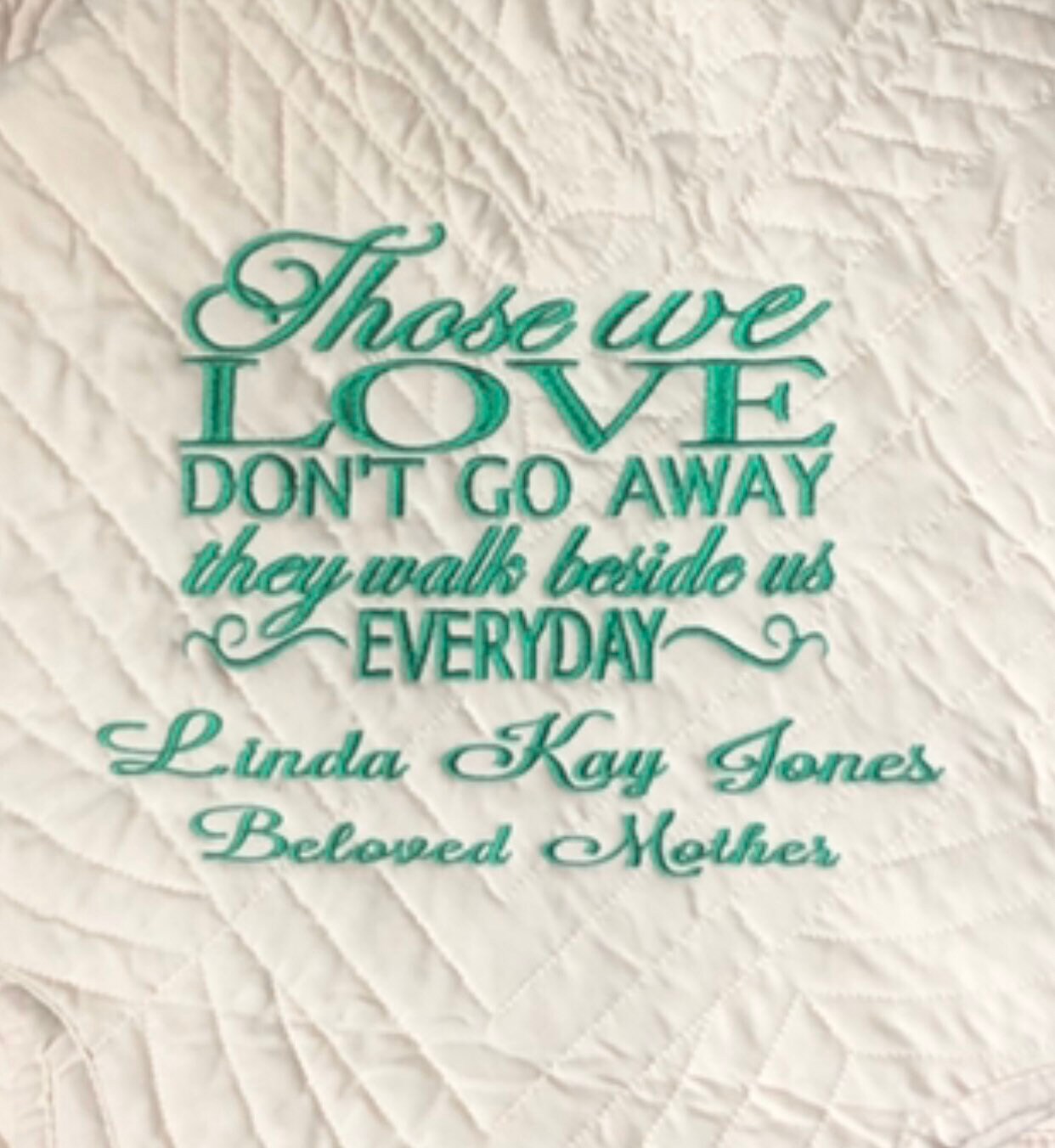 Embroidered Memory Gift Personalized Sympathy Quilt Sympathy Etsy