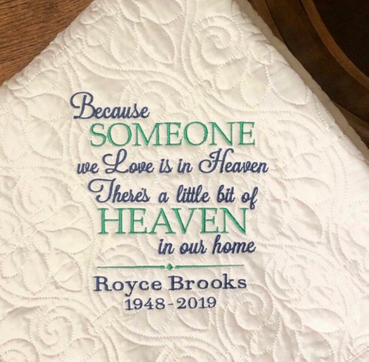 Personalized Sympathy Blanket Quilted Throw Sympathy Quilt Etsy