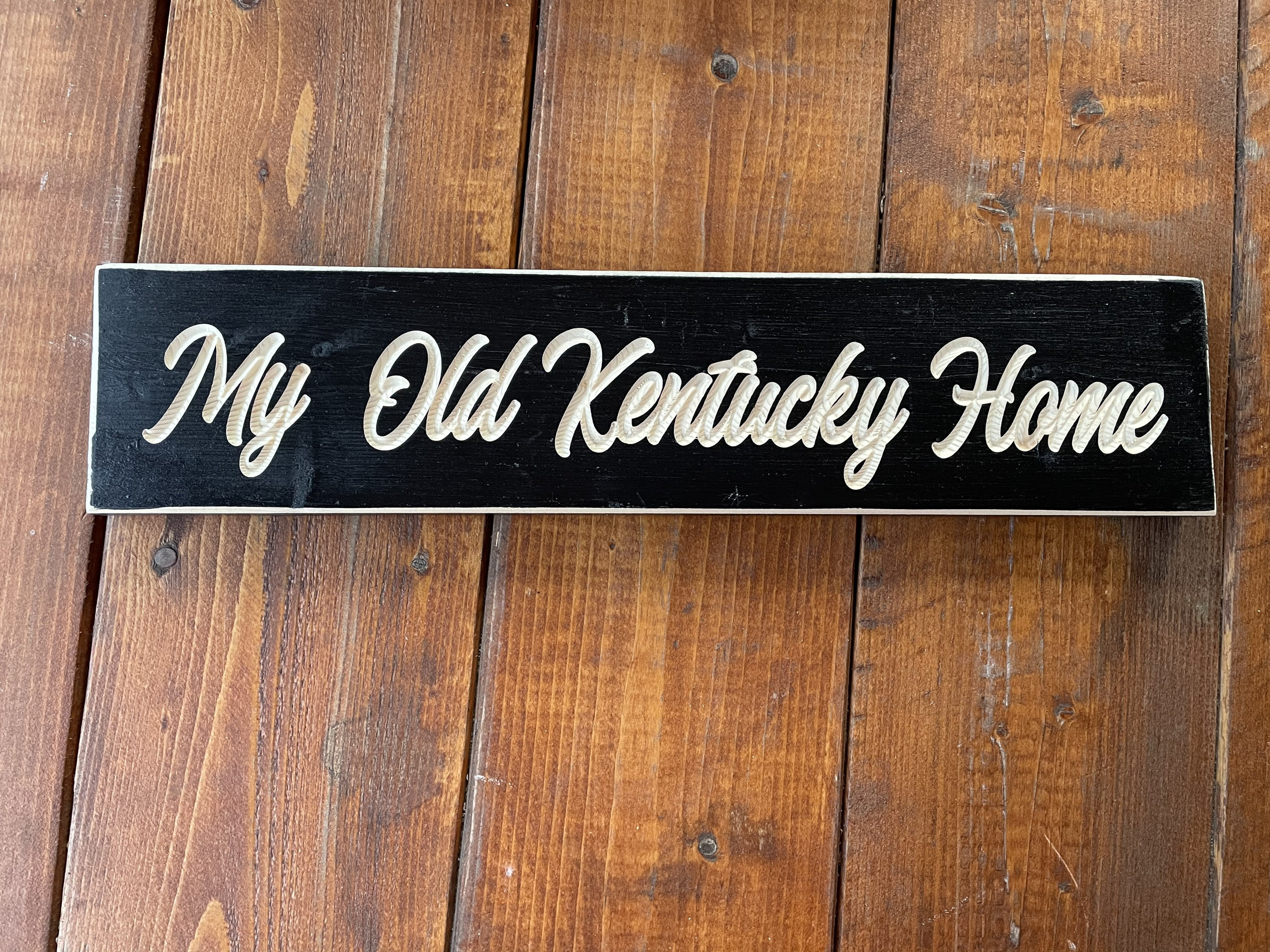My old Kentucky home sign engraved wood sign home wood sign Etsy