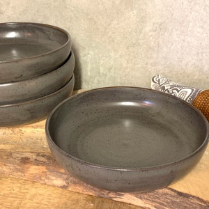 Ready to ship set of four handmade stoneware ‘Buddha’ bowls