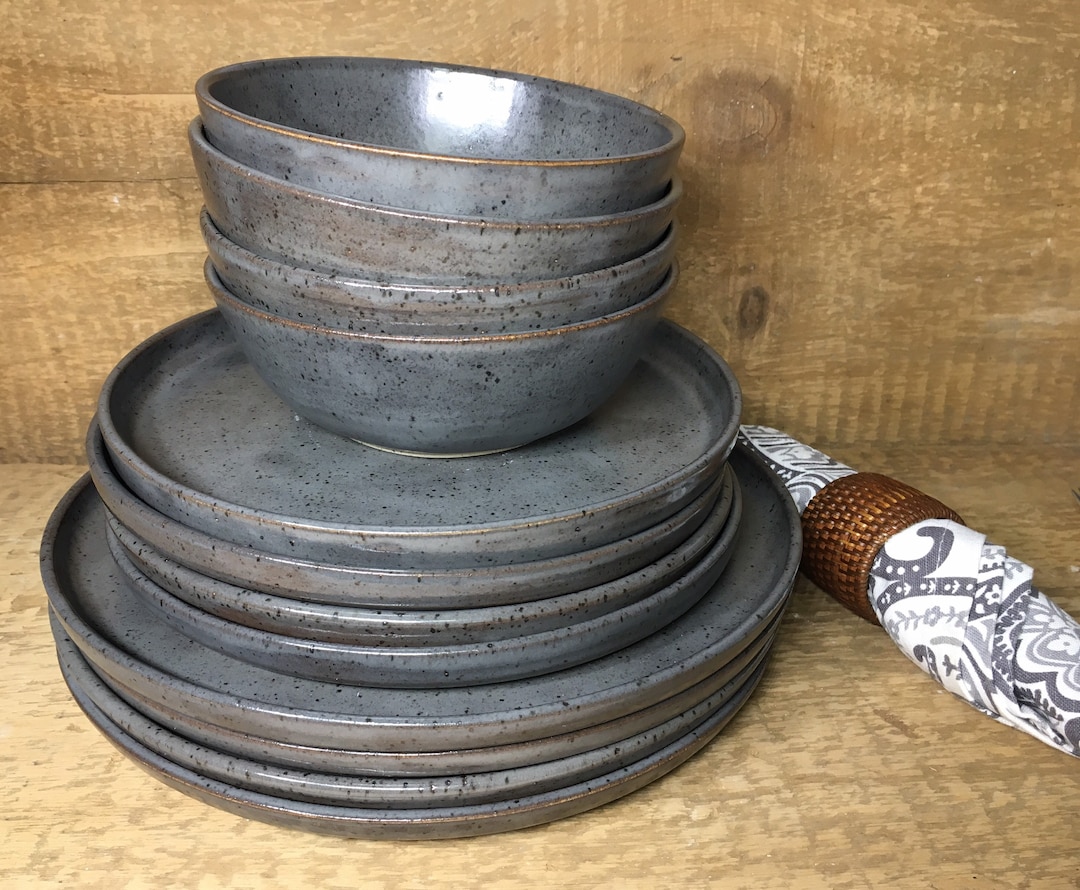 Tableware Order Made to Order Handmade 12 Piece Dinnerware Collection in Your Choice of ...