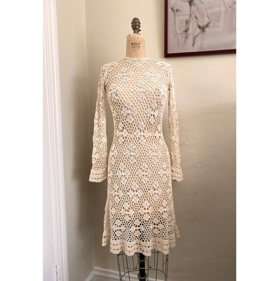 Vintage 1960s Crochet Dress