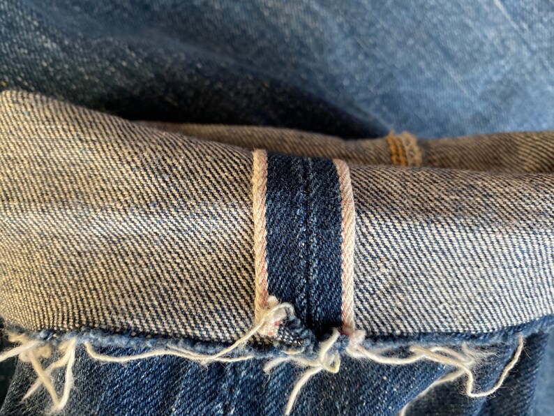 50s 60s Levis 501 Big E Hidden Rivets V Stitch Selvage Jeans Etsy