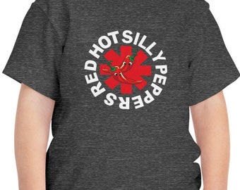 Red Hot Chili Peppers Band Music Concert Silly Toddler Short Sleeve Tee, Kids Graphic T-Shirt, Children's Clothing, Rock Band Tee, Concert