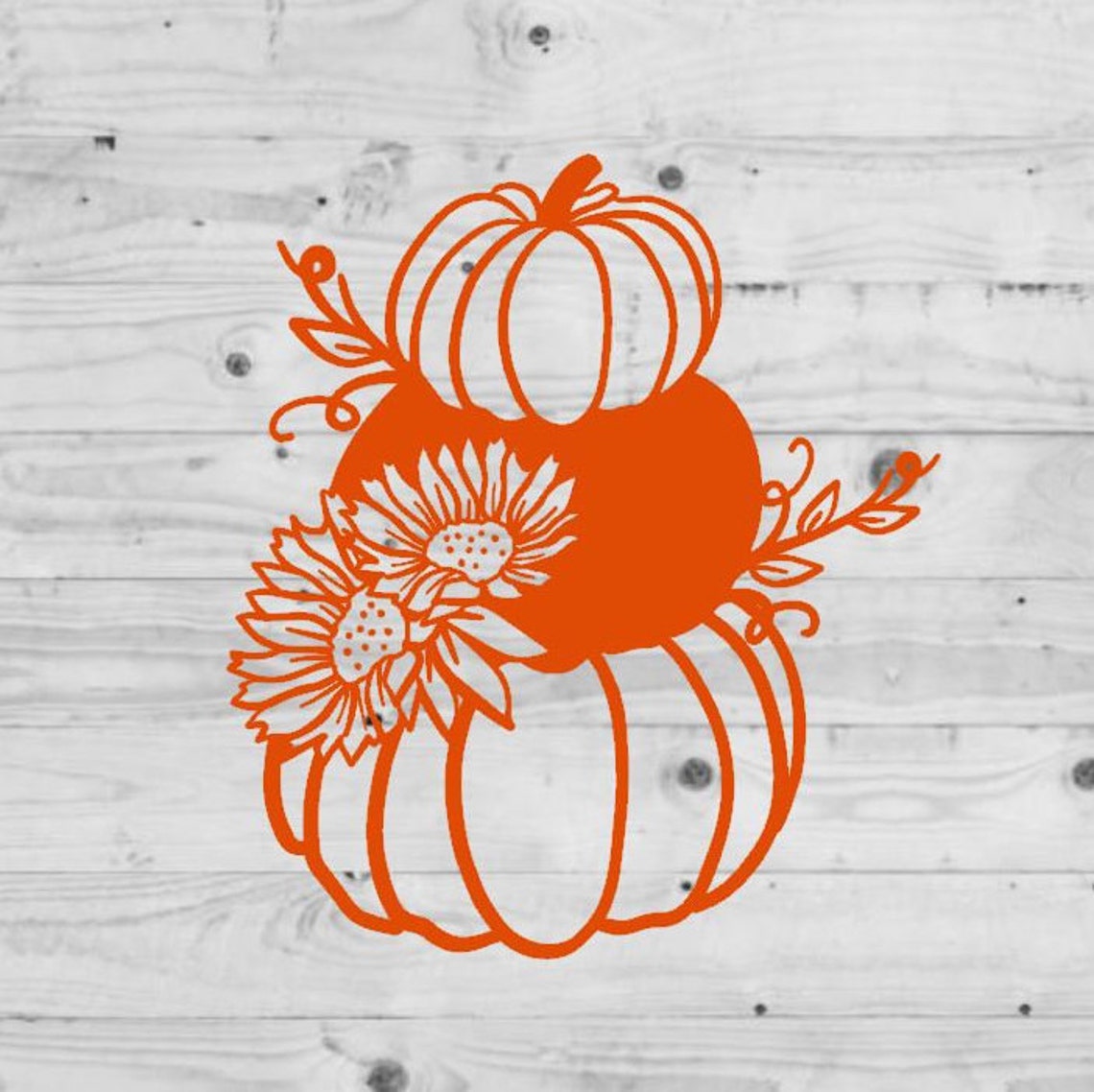 Pumpkin Vinyl Decal Fall Vinyl Decal Pumpkin Decoration Etsy