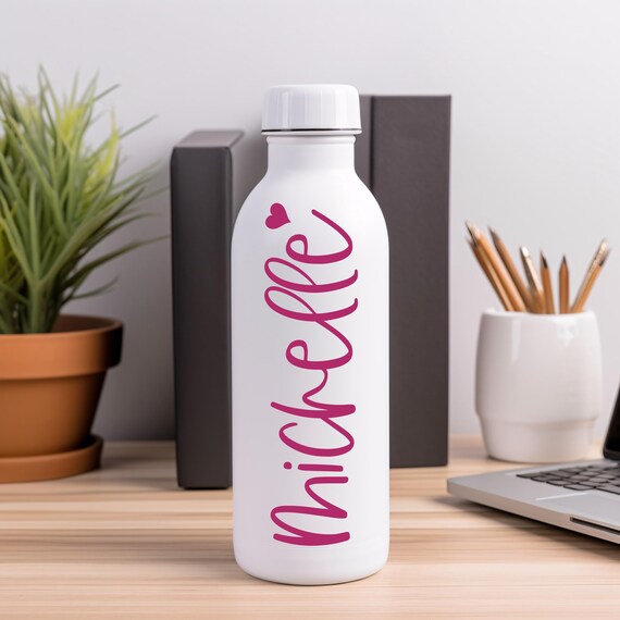 Custom Tumbler Decal Name Personalization Diy Kit Travel Mug Decoration Vinyl Adhesive Sticker Cup Design Modern Font Teacher Gift Idea