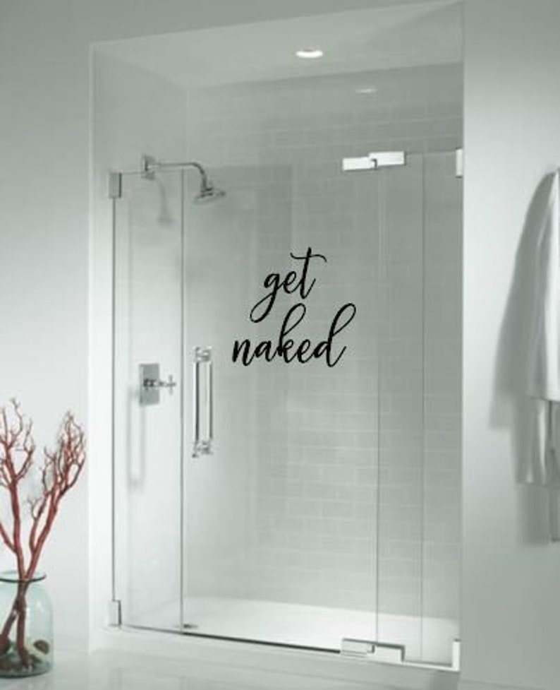 Get Shower Door Decal Bathroom Home Decor Image 0