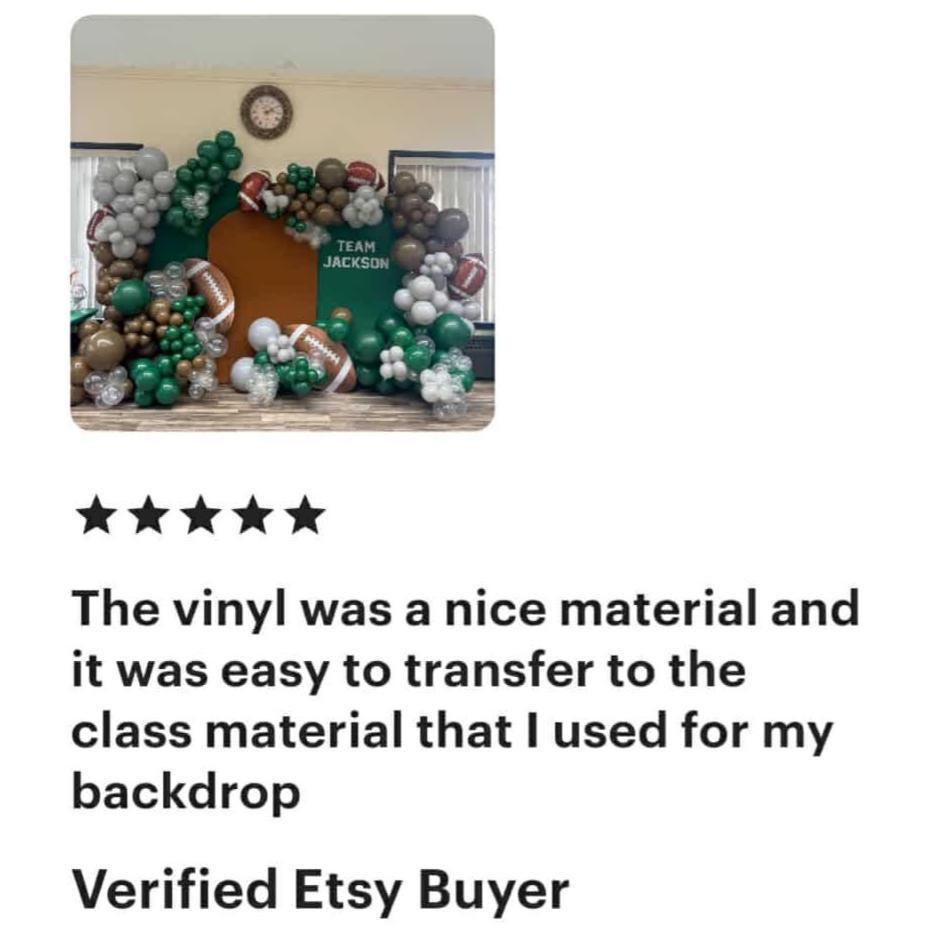 Vinyl Backdrop Decal Sticker Party Wedding Decoration Photo Booth ...