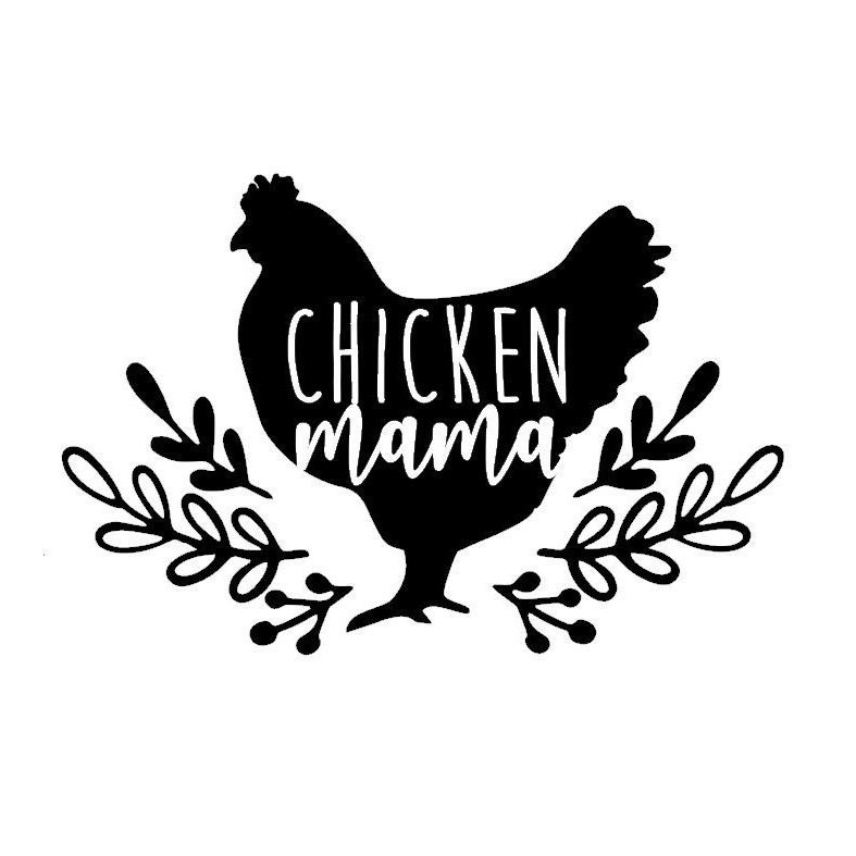 Chicken Mama Decal - Vinyl Decal - Chicken Decal - Car Decal - Coffee Mug  Sticker - Vinyl Sticker