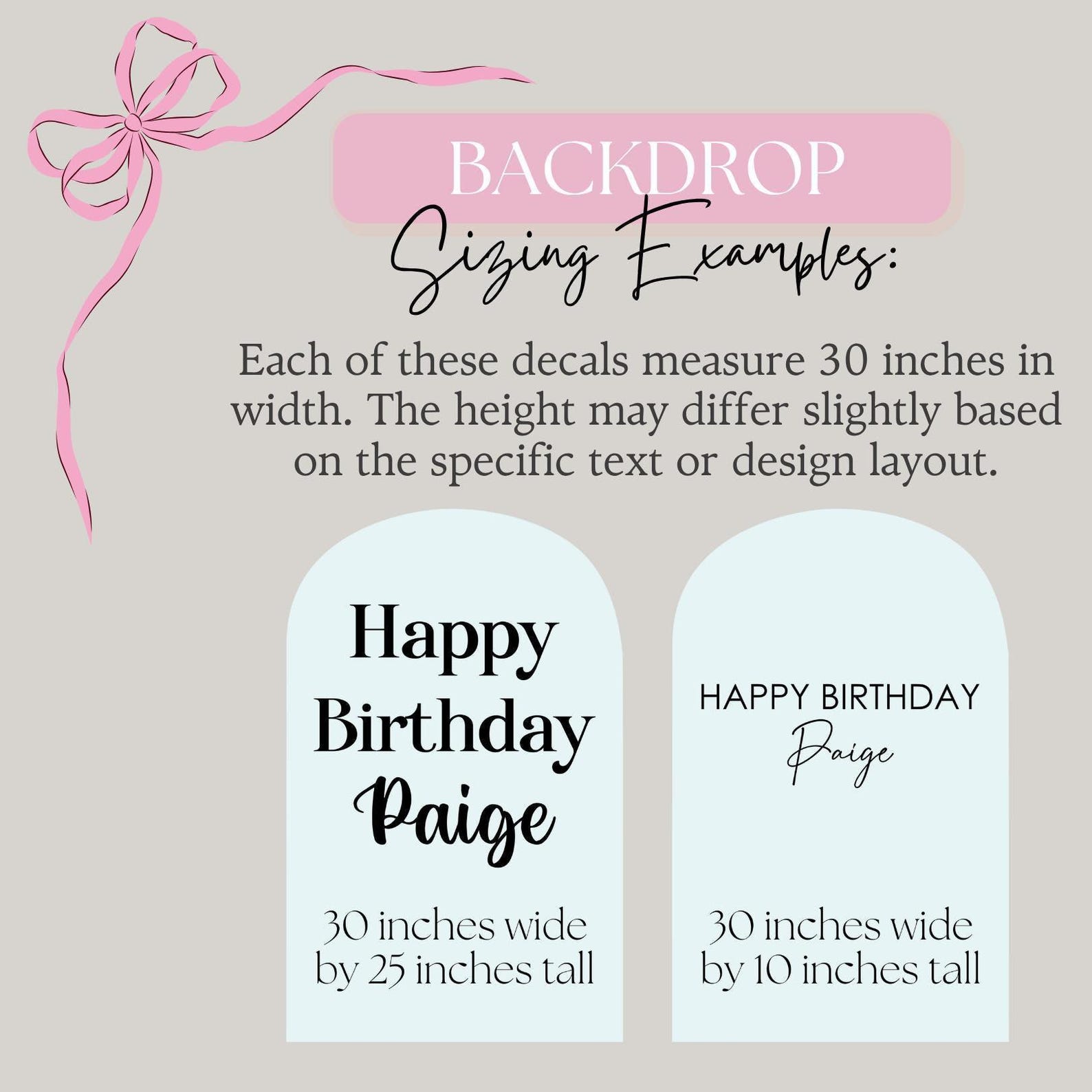 Party Backdrop Sticker Vinyl Backdrop Decal Sticker Party Wedding Decoration Photo Booth ...