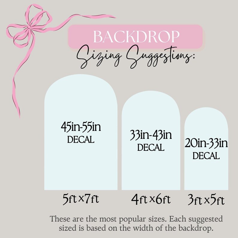 Vinyl Backdrop Decal Sticker Party Wedding Decoration Photo Booth ...