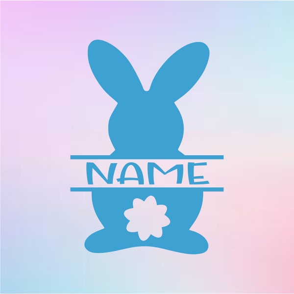 Easter Bunny Name Decal - Vinyl Decal - Easter Decal - Easter Bunny - Sticker - Easter Basket - Spring