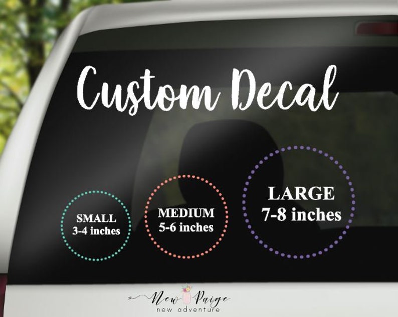 Custom Car Decal Vinyl Decal Decal Car Bumper Sticker Etsy