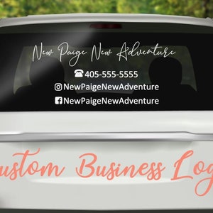 Custom Business Car Decal - Custom Vinyl Decal - Business Logo - Car Decal - Bumper Sticker - Custom Sticker - Decal - Vinyl Decal