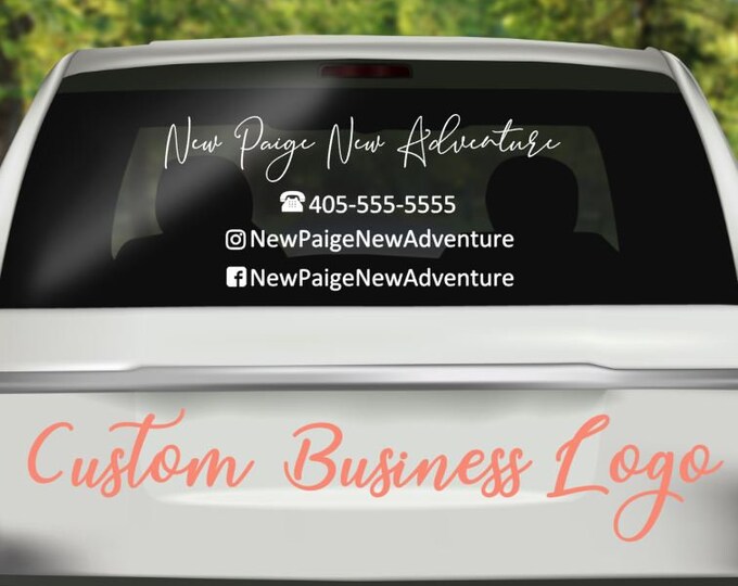 Business Decal, Custom Business Decal, Personalized Business Decal, Photography Business Decal