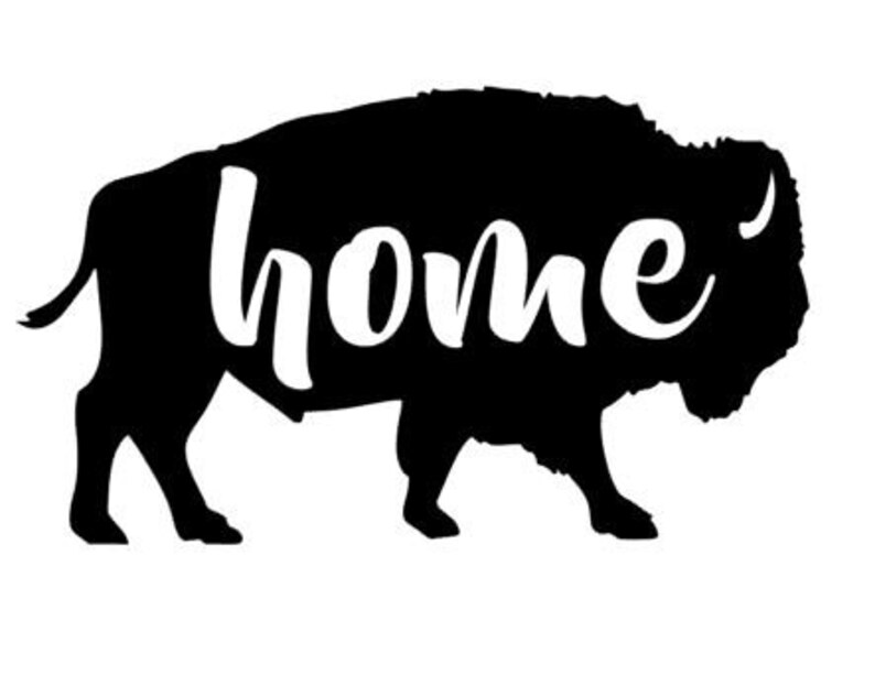 Vinyl Decal Home Buffalo Decal Vinyl Decal Sticker Car Etsy