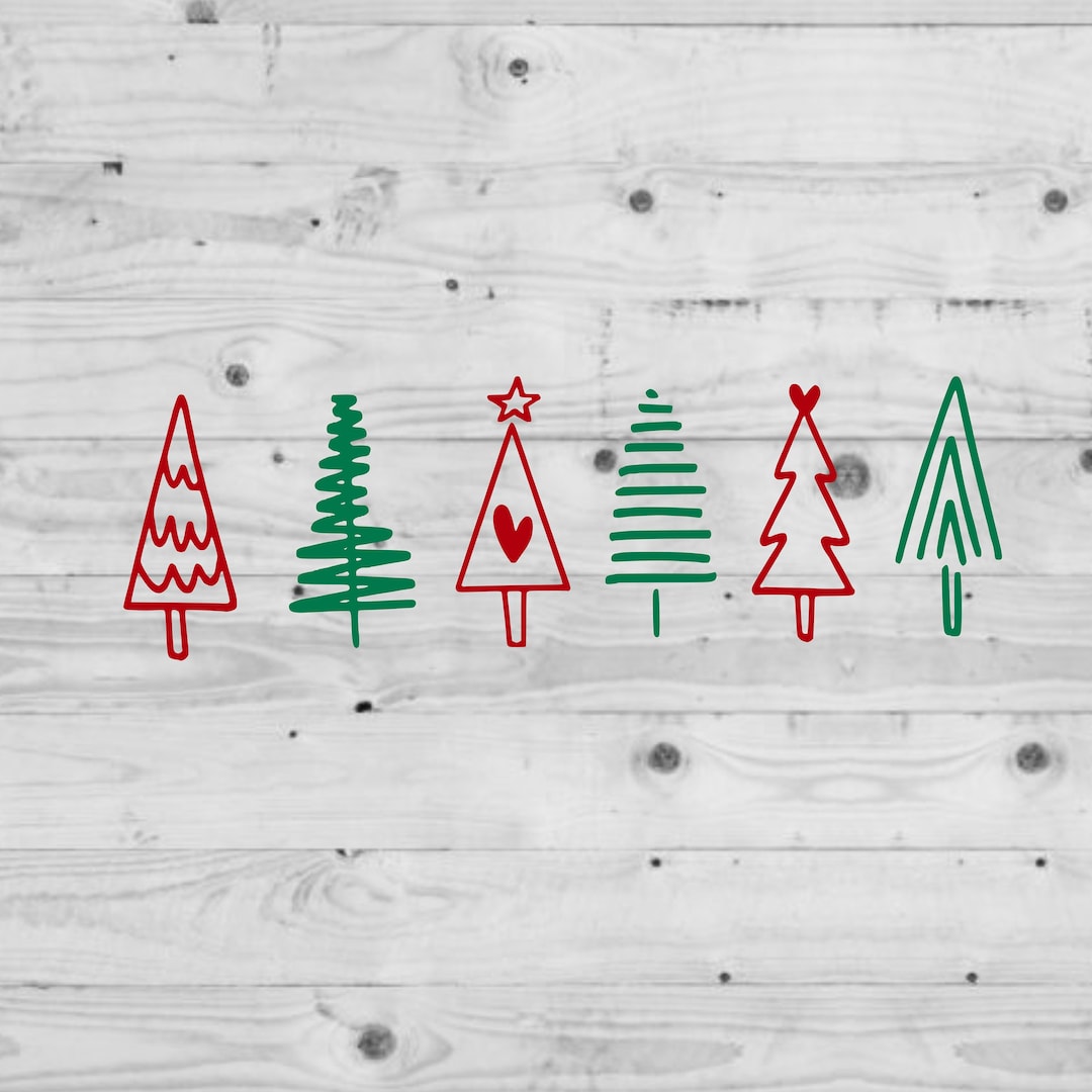 Christmas Tree Vinyl Decal - Vinyl Decal - Christmas Decal - Christmas ...
