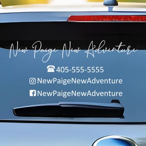 Business Logo Decal Custom Vinyl Car Window Sticker Promotion Graphic Design Company Vehicle Branding Wrap Advertising Tool Truck Commercial