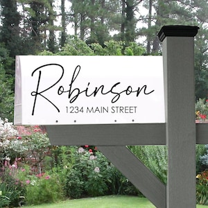 Custom Mailbox Decal Vinyl Address Sticker Weatherproof Outdoor Adhesive Lettering House Number Display Curbside Street Sign Residential