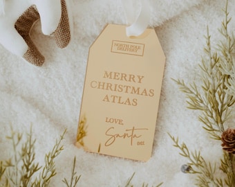 Santa Gift Tag, Christmas Gift Tag, North Pole Gift Tags, Custom Santa Gift Tag, Personalized Gift Tag, Love Santa Gift Tag, Xmas Gift Tag