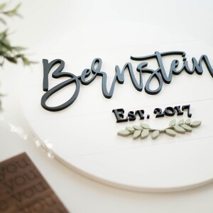 Signo de apellido establecido personalizado, signo de apellido, signo establecido, signo de apellido, regalo de boda, signo de apellido de boda