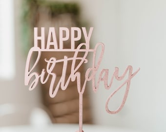 Topper de pastel de feliz cumpleaños, fiesta de cumpleaños, topper de pastel de fiesta, topper de pastel de cumpleaños smash, topper de pastel de cumpleaños, primer cumpleaños, decoración de cumpleaños