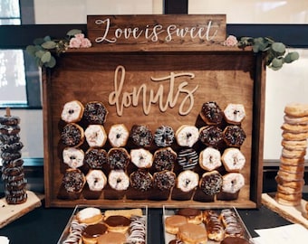 Donut Wall, Dessert Display, Donut Wall Wedding, Donut Wall Display, Donut Wall Stand, Framed Donut Wall