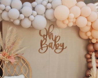 Oh Baby Sign, Oh Baby Backdrop, Oh Baby Wood Sign, Baby Shower Sign, Baby Shower Decor, Baby Shower Decor, Baby Reveal Decor