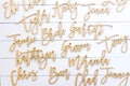 6&quot; wide laser cut name sign / custom script name / wedding reception decor / wedding place cards / laser cut names / table plate names