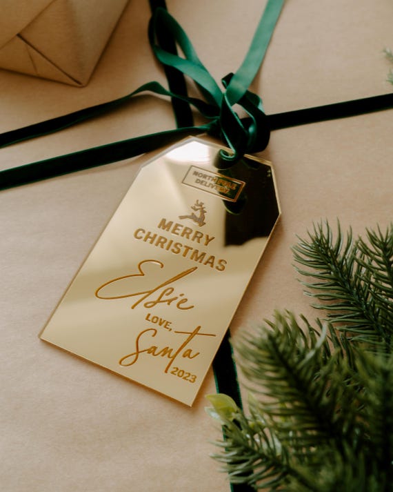 Santa Gift Tag, Christmas Gift Tag, North Pole Gift Tags, Custom Santa Gift Tag, Personalized Gift Tag, Love Santa Gift Tag, Xmas Gift Tag