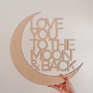 Te amo hasta la luna y más allá, letrero de pared, letrero de fondo, letrero de decoración de pared, letrero de fondo de boda