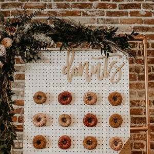 Donuts sign, Donuts wood sign, Donuts cutout for donut wall, donut wall decorations, donuts sign for wedding, donuts sign for party decor