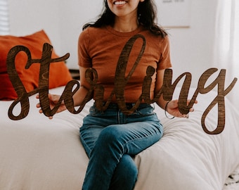 Custom Nursery Name Sign