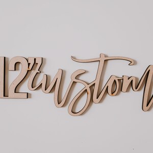 12" wide laser cut name sign / custom script name / gifts for brides / gifts for her / nursery signs / nursery decor / personalized wall art