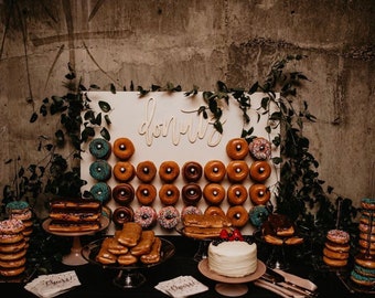 Donut wall, dessert table, Doughnut Wall, dessert table display, dessert bar, dessert table decor, Donut wall for weddings