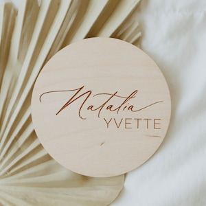 Baby Name Sign, Birth Announcement, Baby Name Announcement, Engraved Name Wood Sign, Baby Name Plaque, Hospital Name Sign, Newborn Name Sign