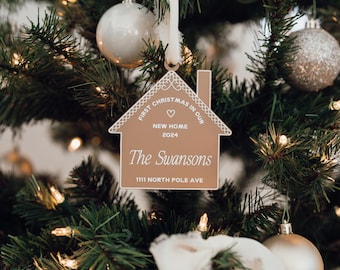 First Christmas Gingerbread Home Ornament, First Christmas Ornament, Our First Home Christmas Ornament, Housewarming Christmas Gift