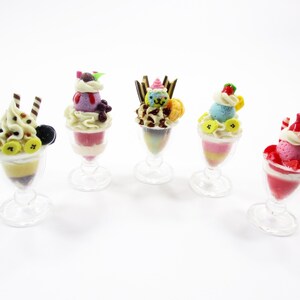 Dollhouse Miniature Food 5 Ice Cream Beverage Dollhouse Food Accessories Miniature Ice Cream Miniature Food Dollhouse Supply Charms 16310