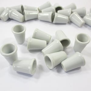 10 White Coffee Cups Dollhouse Miniature Kitchen 1:6 Ceramic Drinks Supply 9498
