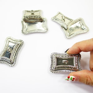 1:12 Bandeja de desayuno buffet en miniatura para casa de muñecas, de metal, para servir comida, para fiestas y juegos.