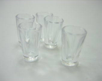 Dollhouse Miniature 5 Cups Acrylic Dollhouse Beverage Supply Miniature Kitchenware Accessories Dollhouse Kitchenware Accessories 12550