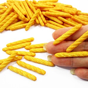 100 Dollhouse French Baguettes Miniature Bread Dollhouse Bakery Handmade Dollhouse Miniature Food Wholesale Supply Miniature Food Ring 15210